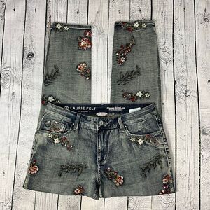 LAURIE FELT Embroidered Jeans